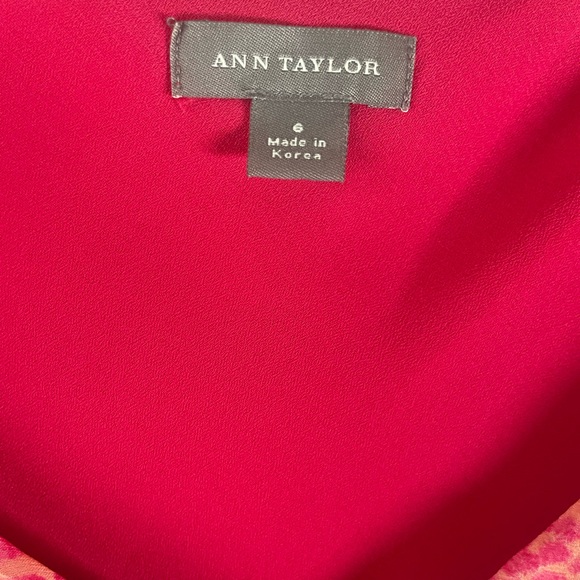 Ann Taylor Pink Animal Print Midi Dress - Picture 5 of 6